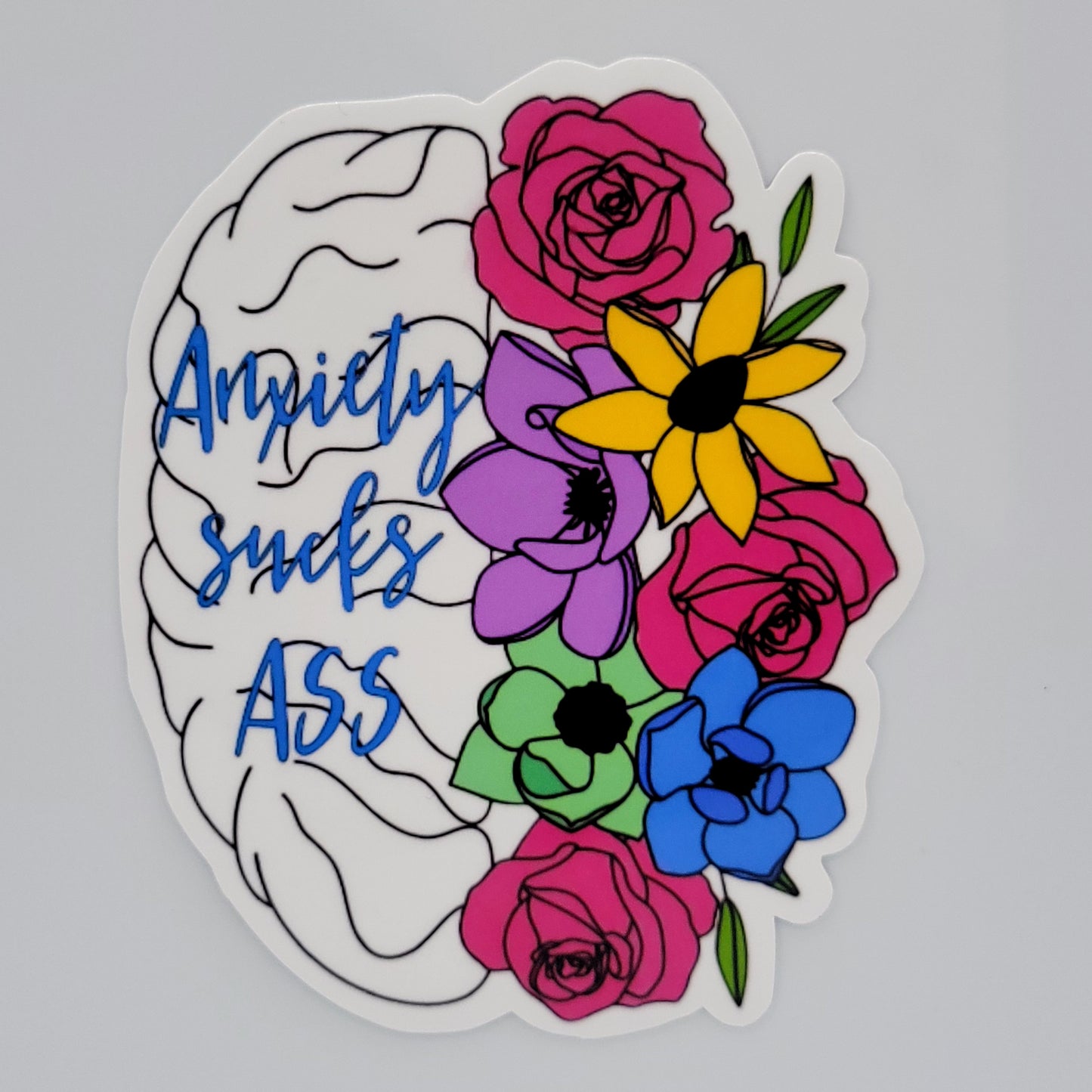 Vinyl Sticker Anxiety Sucks