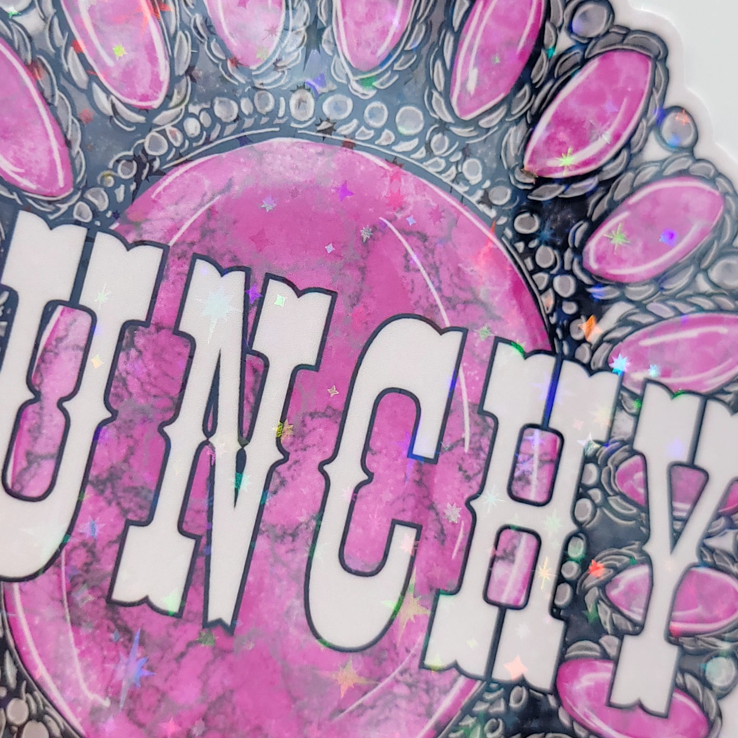 Holographic Vinyl Sticker Punchy