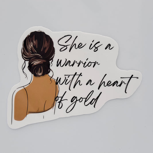 Vinyl Sticker She is Warrior