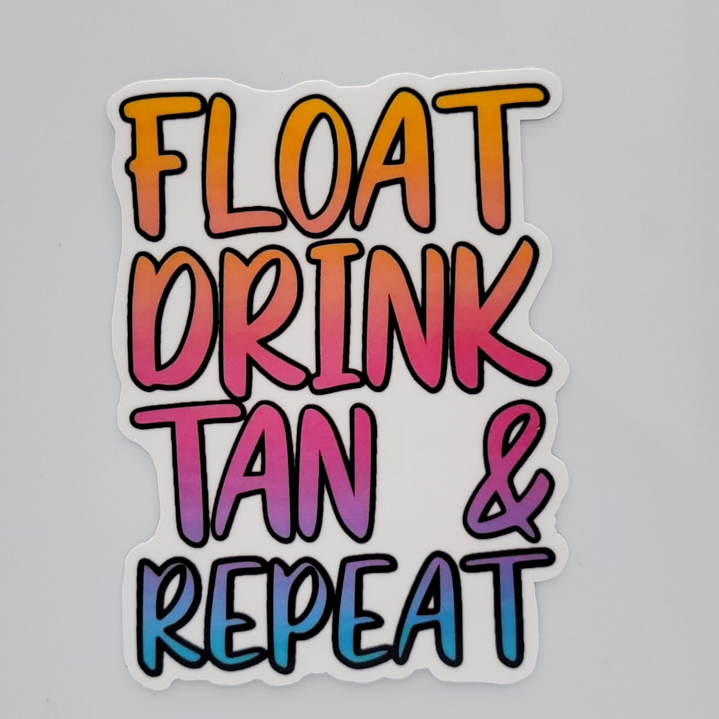 Vinyl Sticker Float, Drink..