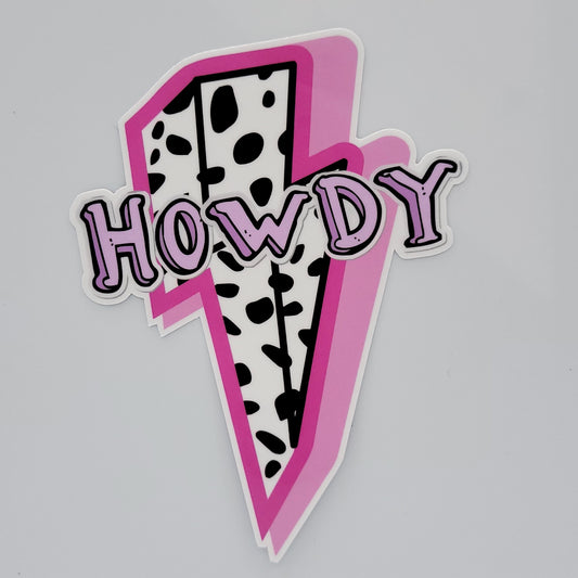 Vinyl Sticker Howdy