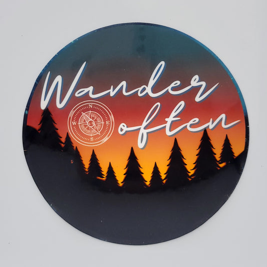 Vinyl Sticker Wander Often