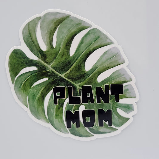 Vinyl Sticker Plant Mom