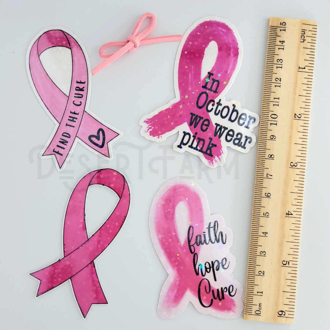 Package Filler - Holographic Pink Ribbon