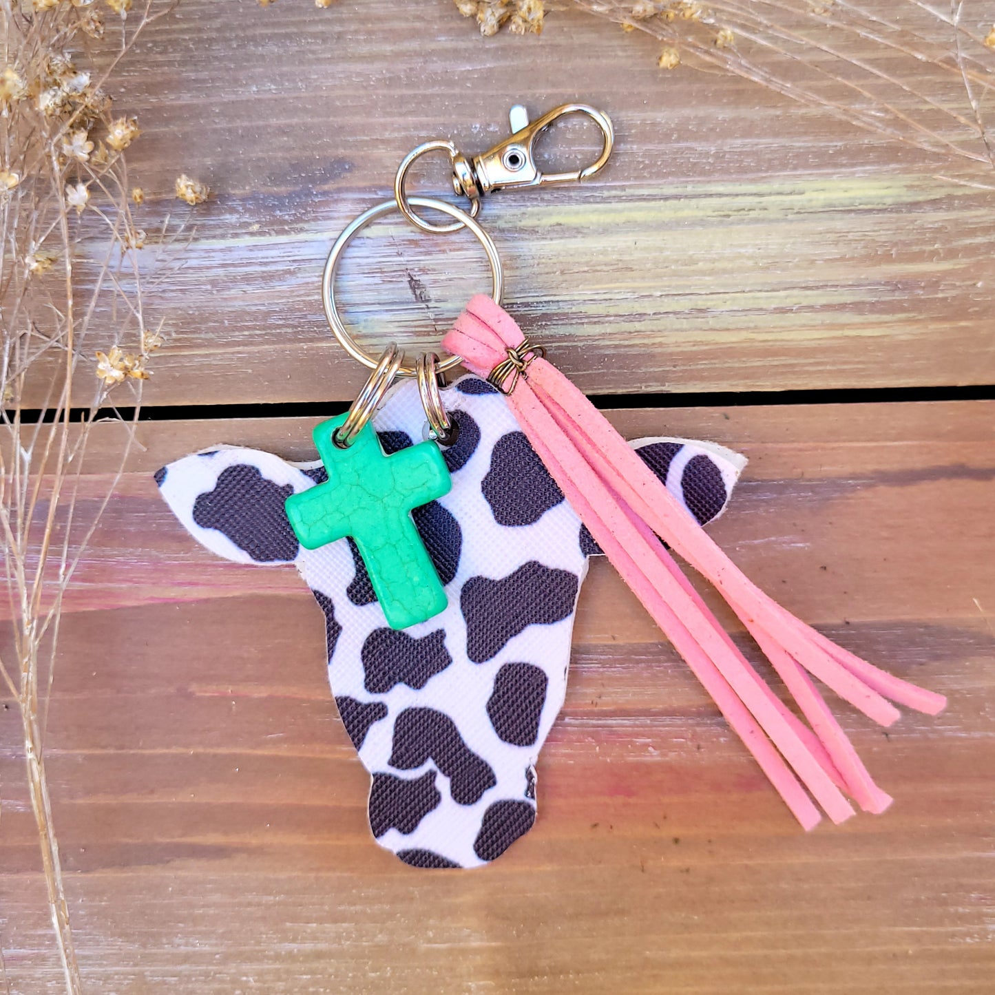 Leather Tassel Keychains and Bows