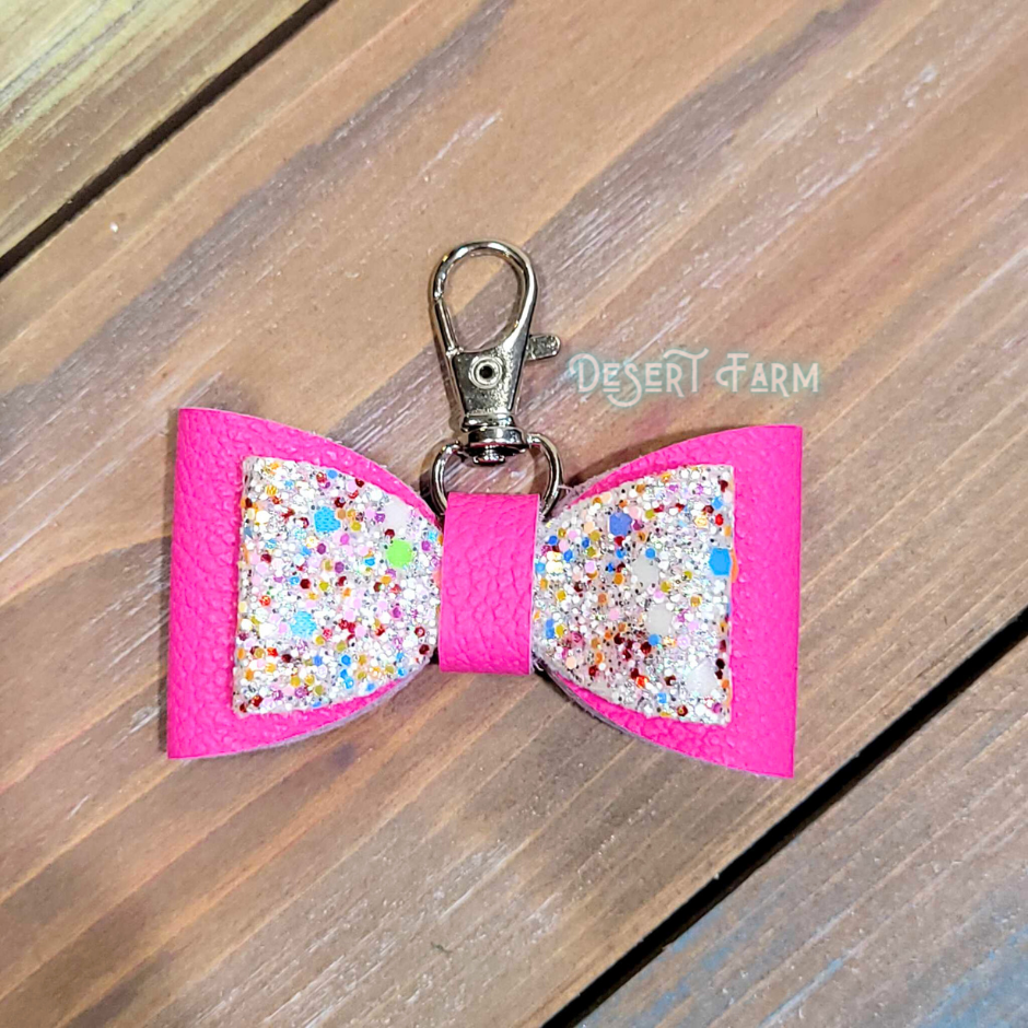 Leather Tassel Keychains and Bows