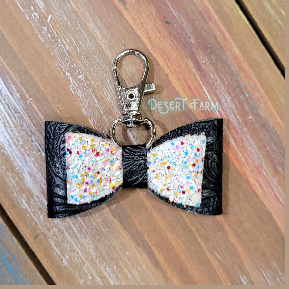 Leather Tassel Keychains and Bows