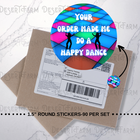 Packaging Stickers- Disco Dance