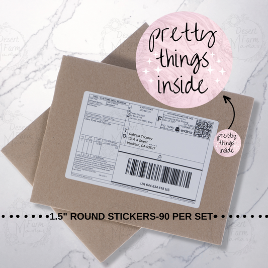 Packaging Stickers- Pink Pretty Things